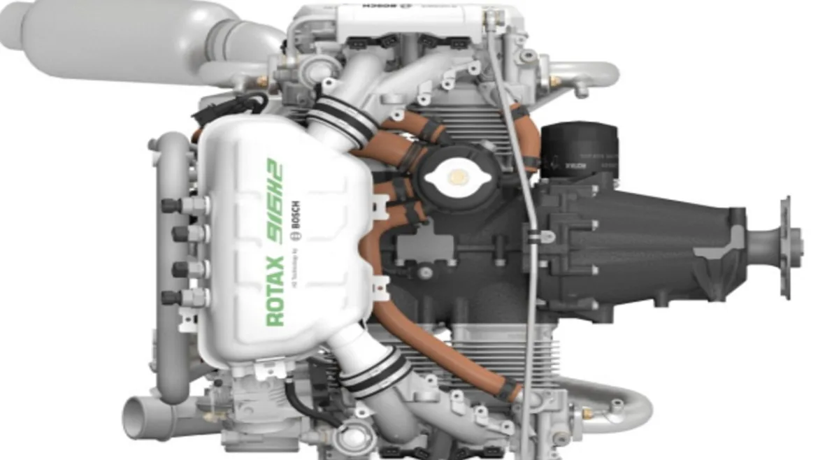 Bosch Aviation Technology prezintă conceptul pentru motorul de aeronavă cu hidrogen; motor Rotax 916 modificat